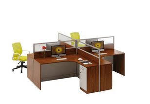 重庆办公家具钢架组合办公桌 简约条形设计，满足多元办公需求